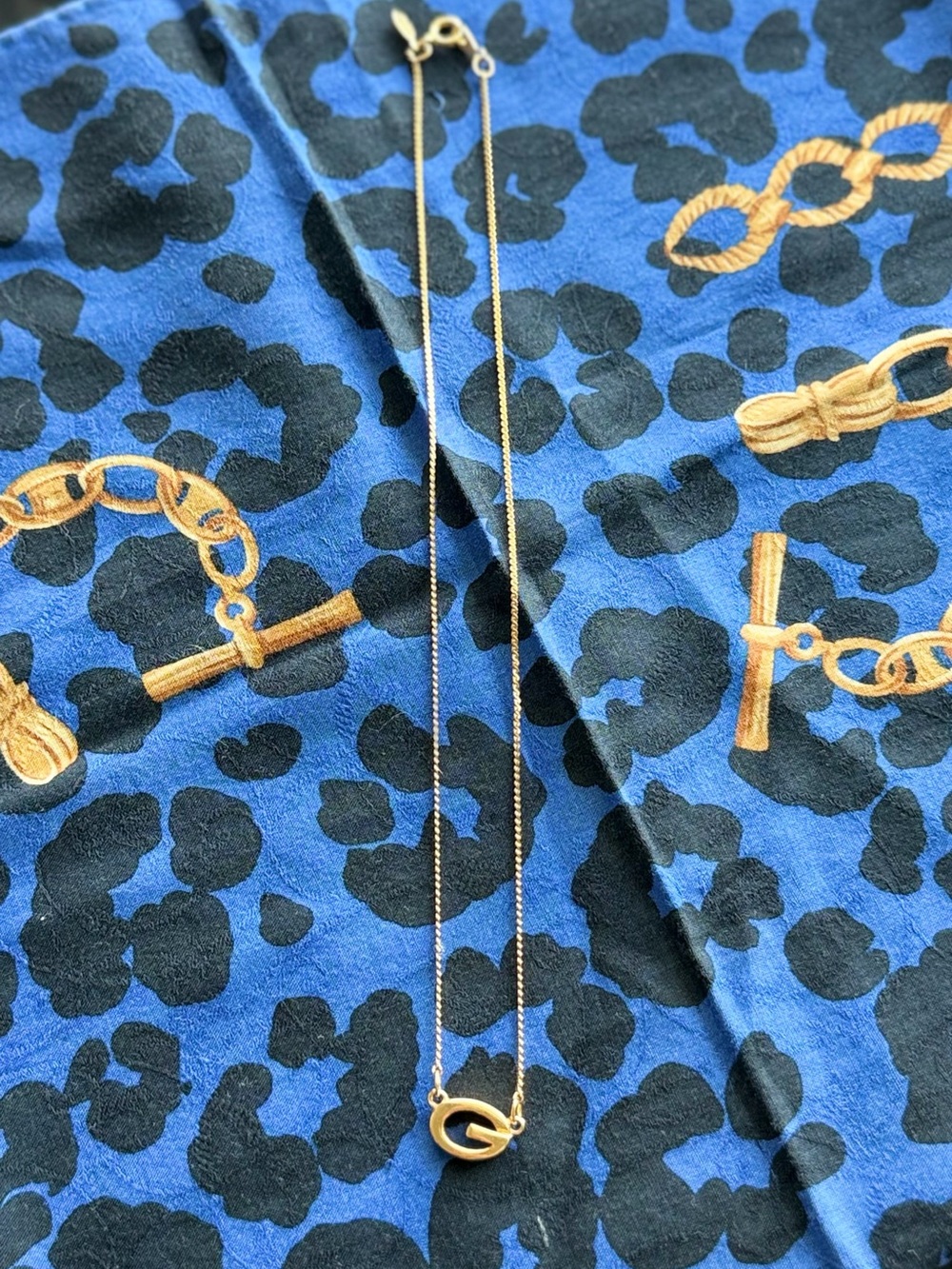 Authentic Givenchy Gold Tone G Logo Pendant Necklace COA Included ✨